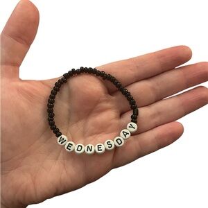 Wednesday Addams Inspired Beaded Bracelet